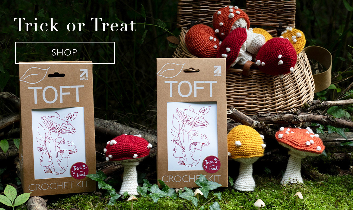 toft trick or treat lucky dip mushroom houseplants toadstools halloween handdye limited